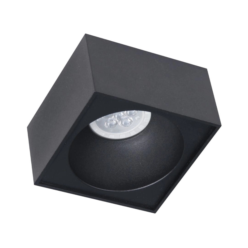 Faretto da incasso quadrato nero GU10 BALI Milagro ML0084