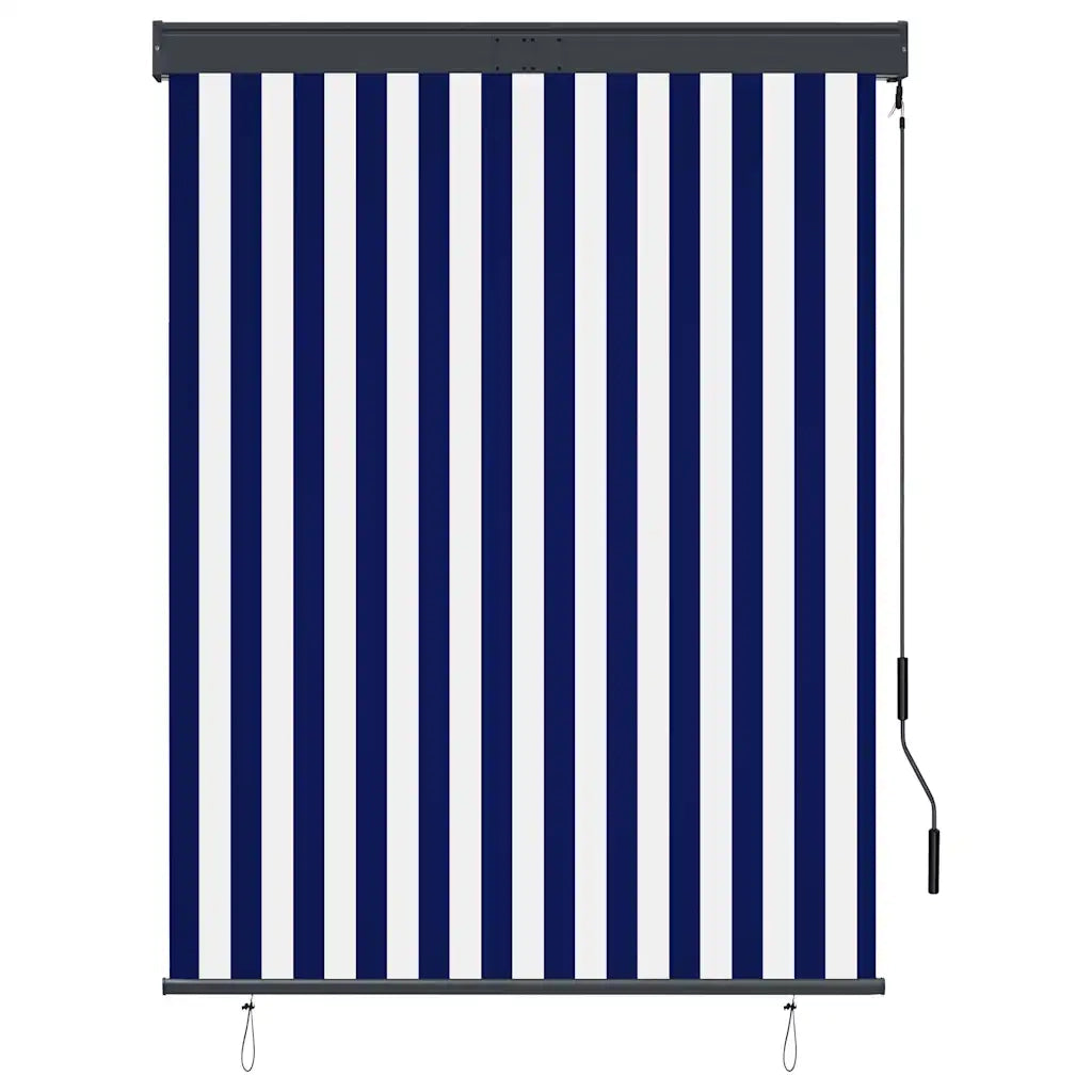 Tenda a rullo | Tenda avvolgibile per Esterni 120x250 cm Blu e Bianca