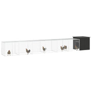 Gabbia per Polli Antracite 700x91x100 cm Acciaio Zincato 3106456
