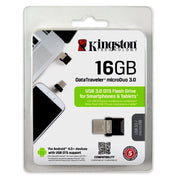 Trade Shop - Kingston Pen Drive 16 Gb Con Attacco Usb 3.0/microusb Smartphone Tablet Duo-16gb -
