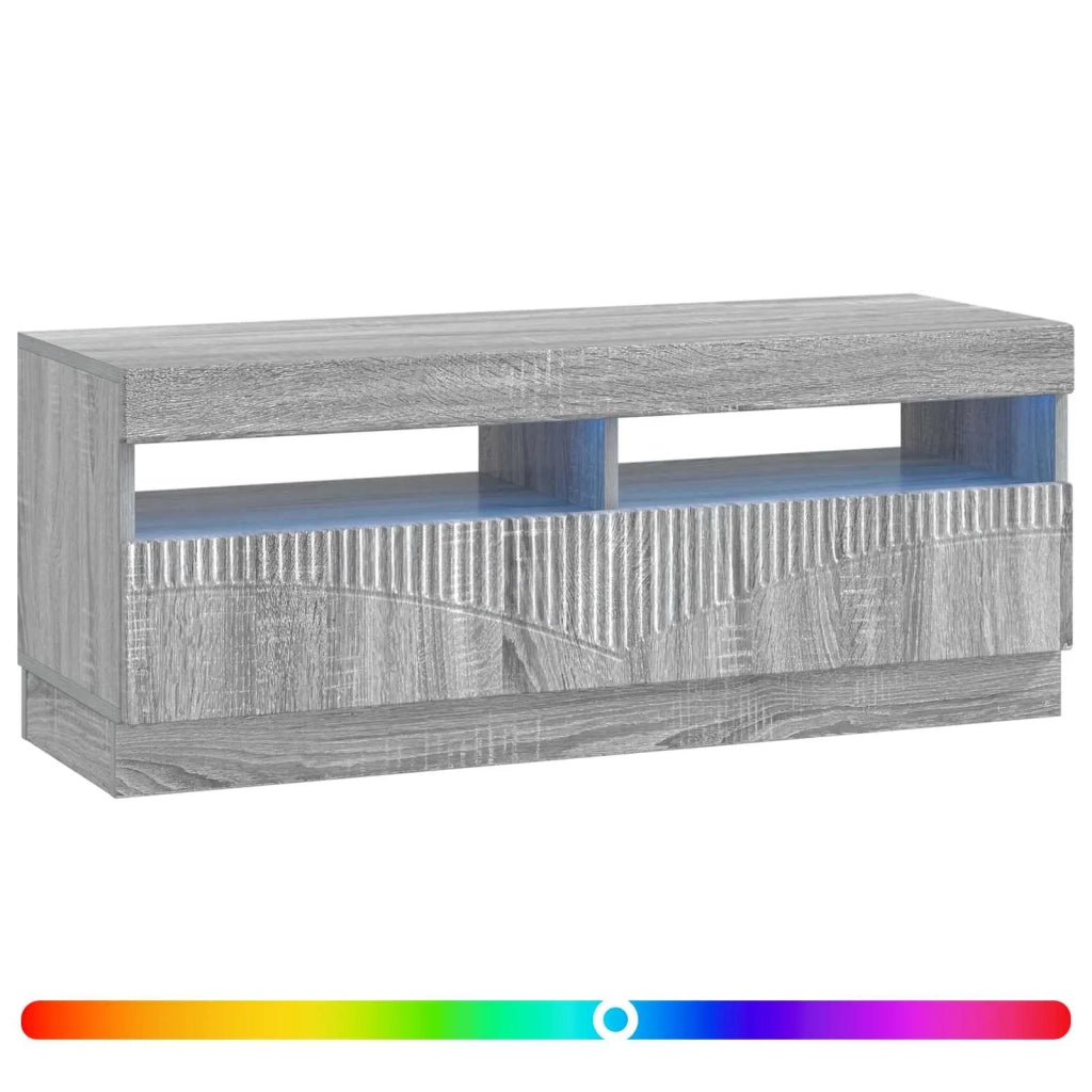 Mobile TV LED Sonoma grigio Legno ingegnerizzato 897431