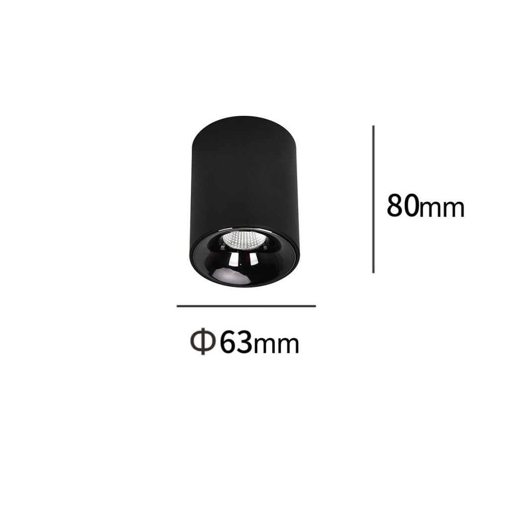Spot soffitto TOM nero rotondo 6cm LED 5W CCT Light Prestige
