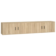 Mobili Porta TV a Parete 2 pz | Armadietto TV | Mobile Porta TV Rovere Sonoma 100x34,5x40 cm