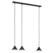 Lampada a sospensione nera ELIT 3 luci GX53 Emibig