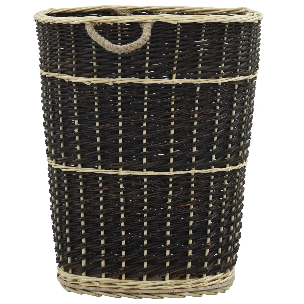 Cesta per Legna con Spallacci 57x51x69cm Salice Naturale CFW4136699