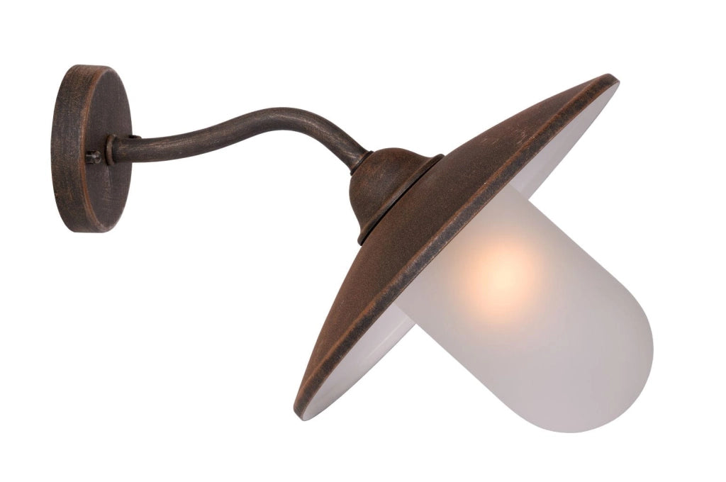 Applique esterna Lucide Aruba E27 IP44 ruggine bianco 24W