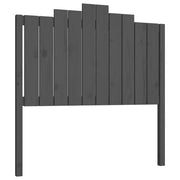 Testiera | Testata per Letto Grigia 106x4x110cm in Legno Massello di Pino