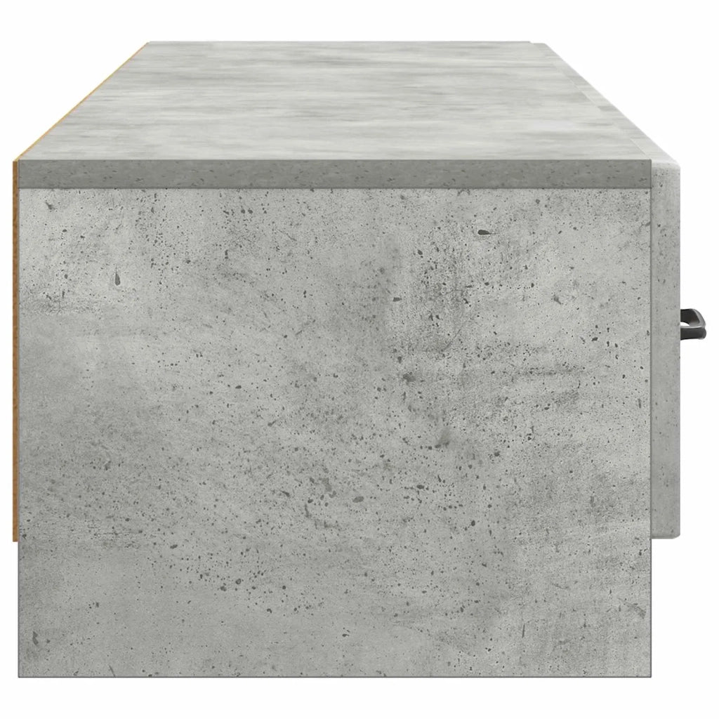 Mobile TV con cassetto-Credenza per TV Grigio Cemento 147 x 34,5 x 27 cm 955796