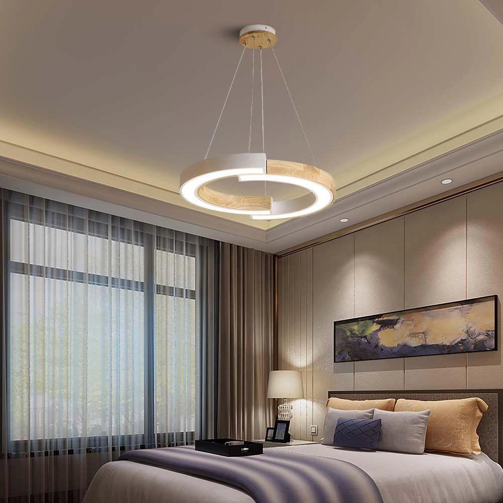 Lampada sospensione LED 32W 4000lm 3000K legno V-TAC