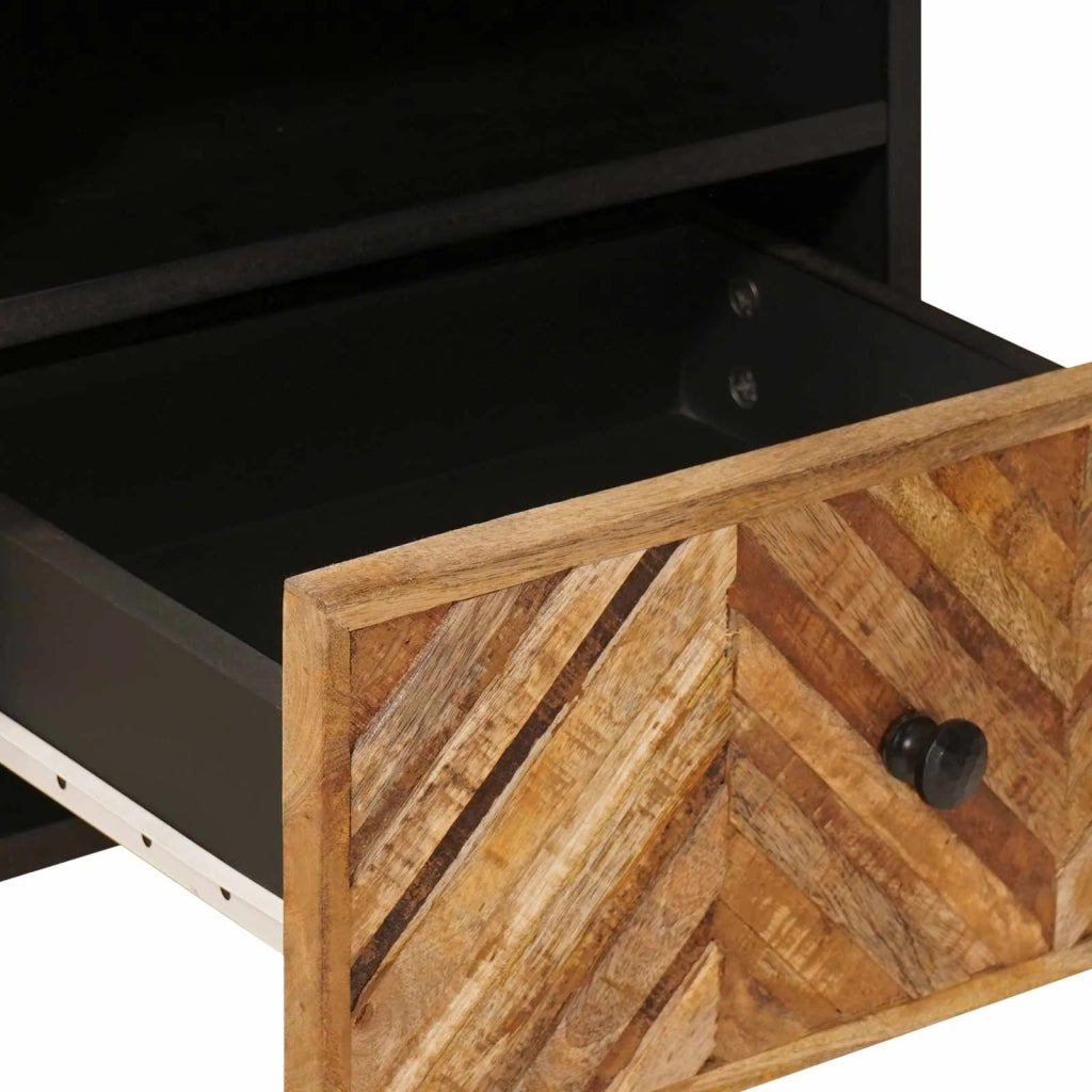 Comodino Marrone 50 x 33 x 60 cm Legno di mango massello