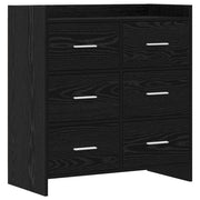 Credenza Rovere Nero 75 x 33 x 80 cm Legno ingegnerizzato 8011100