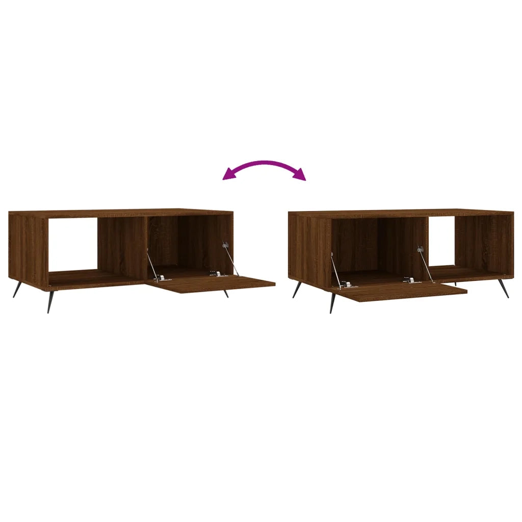 Tavolino da salotto | Tavolino da caff¨¨ | Tavolino da Soggiorno Rovere Marrone 90x50x40cm Legno Multistrato
