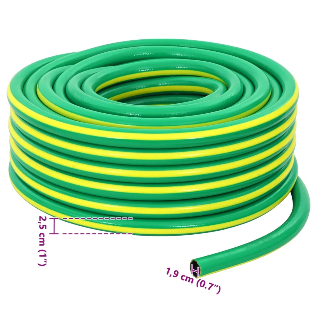 Tubo da Giardino 5-Ply Verde e Giallo 3 / 4'' 50 m PVC 42035828