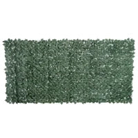 Edere Finte, Siepe Artificiale 150x300 cm in PE Anti-UV, Siepe Finta per Recinzioni con Foglie, Verde Scuro