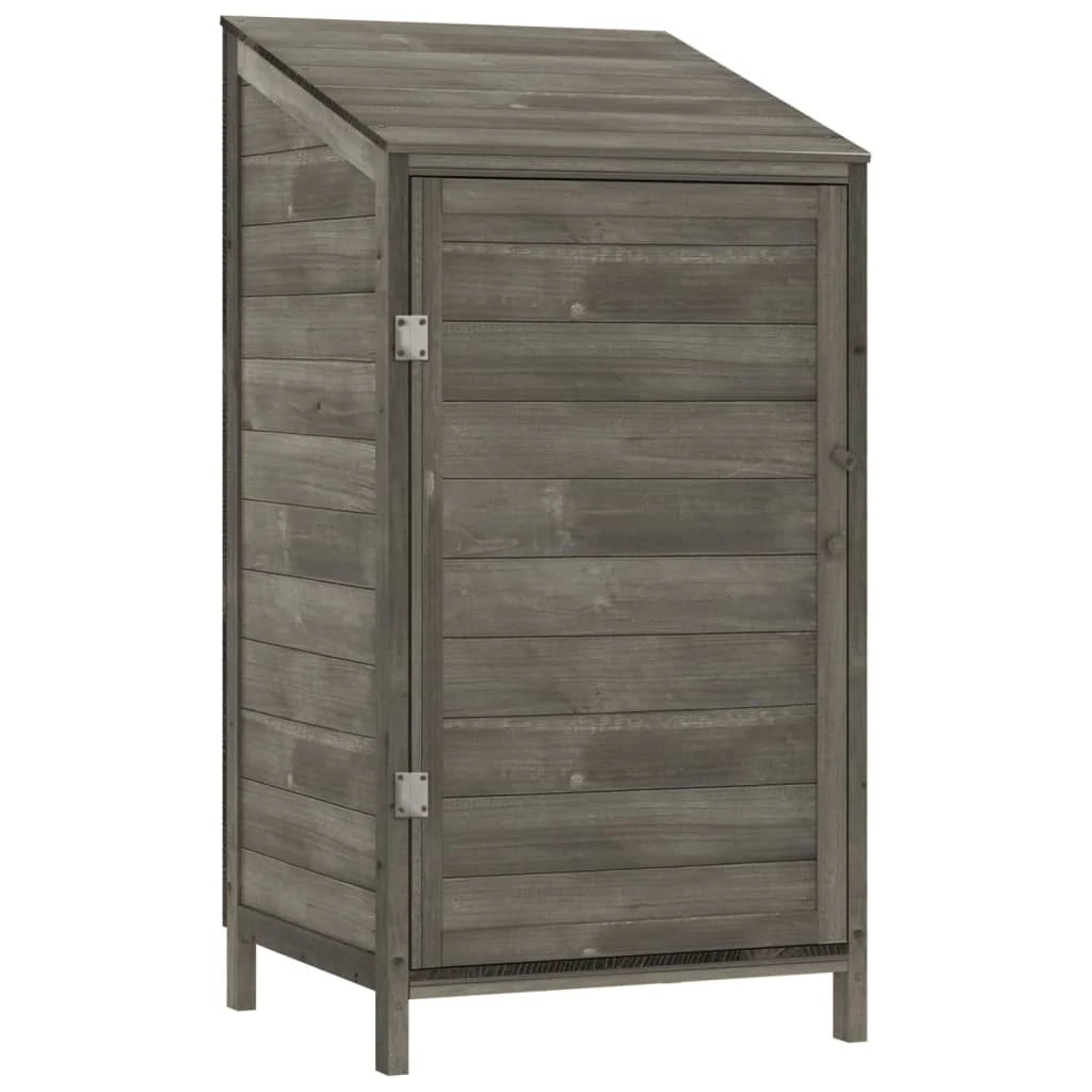 Casetta da giardino 55 x 52 x 112 cm in legno massello di abete antracite 02_0044048