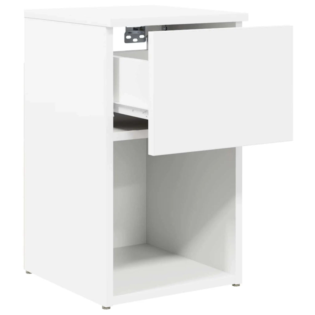 Armadietto per letto 2 pz Bianco 29 x 31,5 x 49 cm CFW6544498
