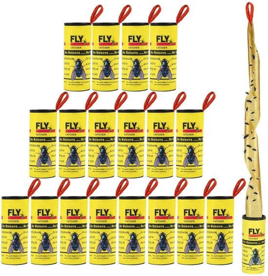 Fascia di cattura insetti per carta - Cattura insetti - Faccia di cattura per insetti - Striscia di cattura insetti - Faccia di cattura per insetti - Cattura insetti a doppia faccia - Lint a doppia faccia per cattura insetti