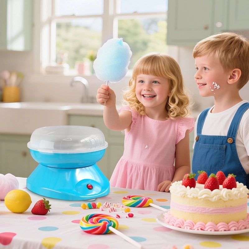Macchina per zucchero filato per uso domestico, 550W, ideale per feste per bambini, compleanni e altro ancora.