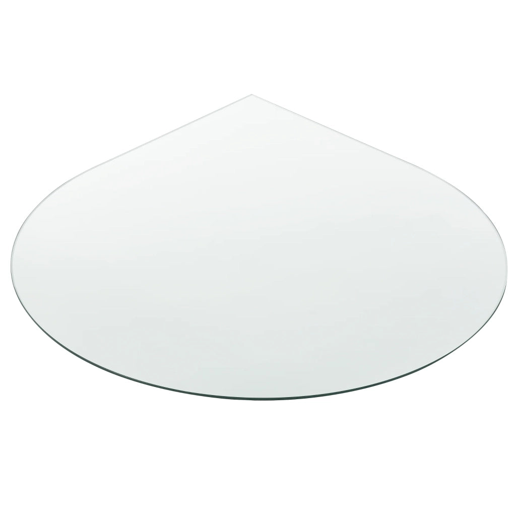 Piano tavolo in vetro ESG diametro 90 cm ovale trasparente 03_0008122