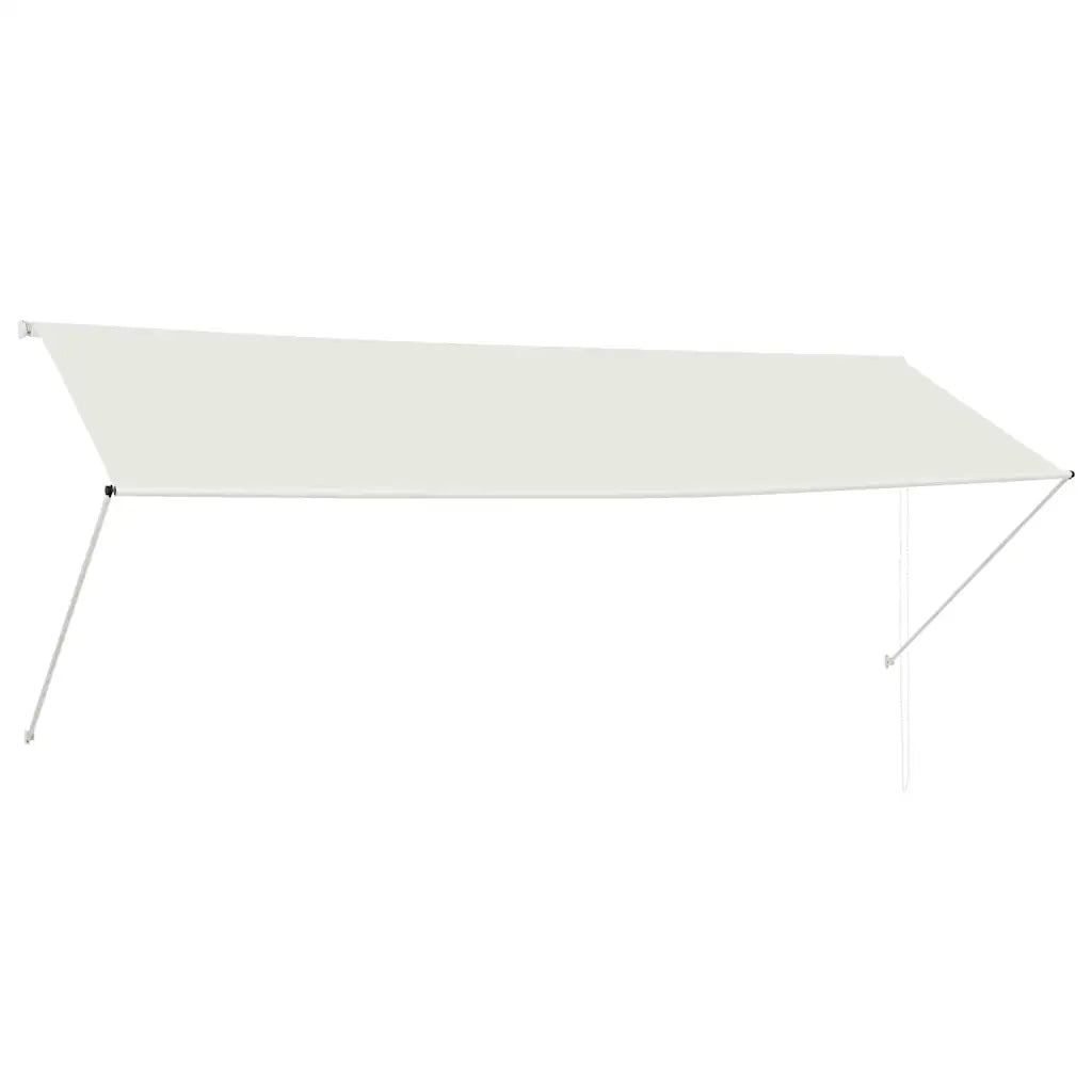 Tenda da Sole Retrattile-Tenda parasole per Patio 350x150 cm Crema