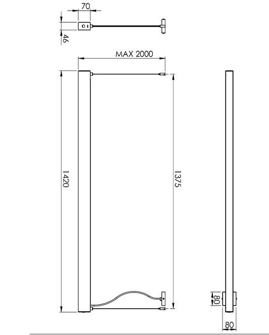 Next Lampada a Sospensione LED 58W 7020 lm 3000K Struttura in Metallo e Policarbonato Colore Nero, Design Moderno e Regolazione Luminosa