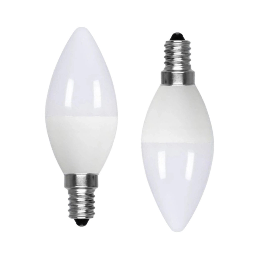 2 Pezzi Lampadina LED E14 C37 Candela 10W 950LM Bianco Freddo 6500K D37X106mm