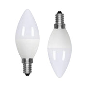 2 Pezzi Lampadina LED E14 C37 Candela 10W 950LM Bianco Freddo 6500K D37X106mm
