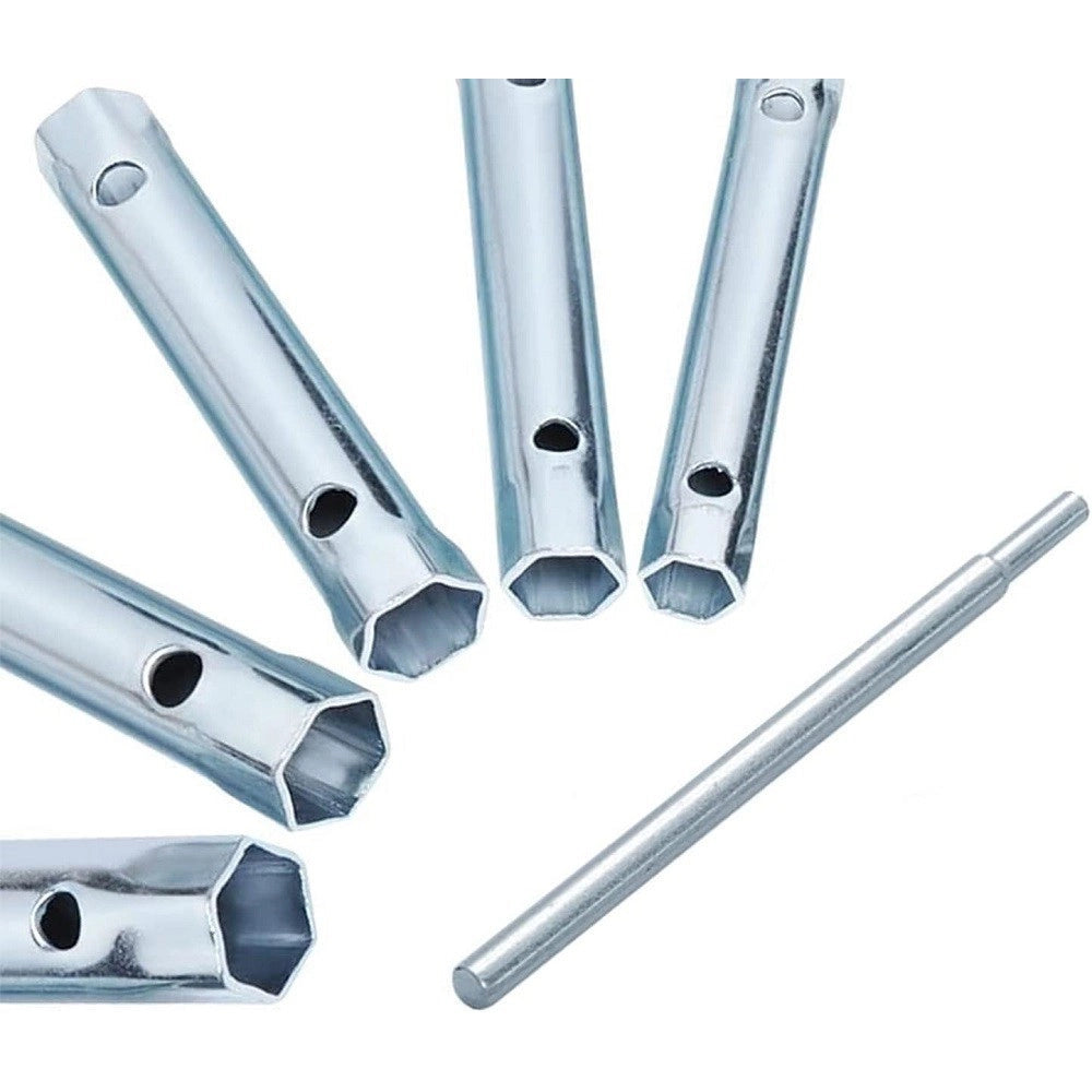 Trade Shop - Set Chiavi A Tubo 6-22mm Esagonali 10pz Chiavini Tubolari Leva A T Idraulica -