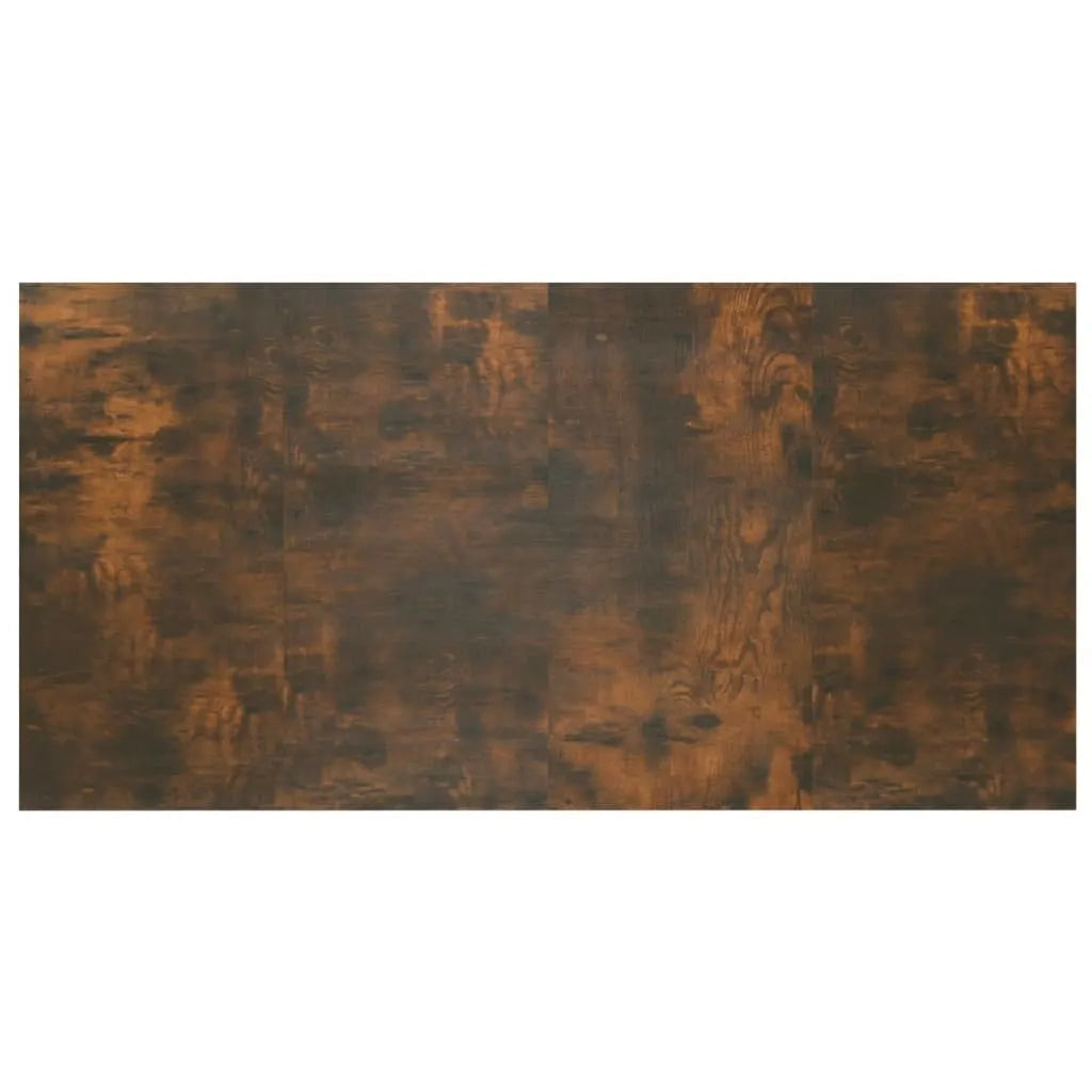 Testiera Letto con Comodini-Testiera con Contenitore in Legno Multistrato Rovere Fumo 785715