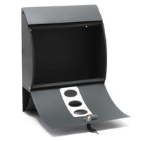 Set Cassetta postale doppia autoportante V18 antracite con telaio di supporto