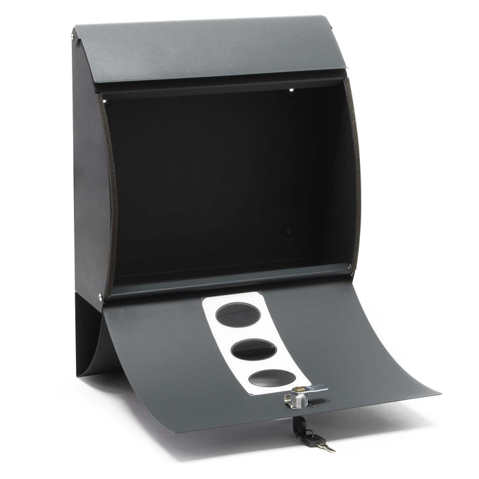 Set Cassetta postale doppia autoportante V18 antracite con telaio di supporto