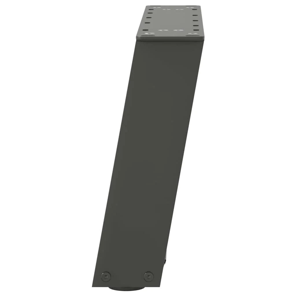 Set di 2 gambe funzionali per tavolino da caffè a forma di U 50 x 30 x 31 cm in acciaio antracite 02_0057031