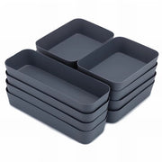 Organizzatore per cassetti 10-delig, organizzatore per cassetti, tavolo da ufficio con 3 dimensioni, distributore di cassetti per scrivania, accessori per tavolo da ufficio in plastica per trucco, bagno, cucina, ufficio