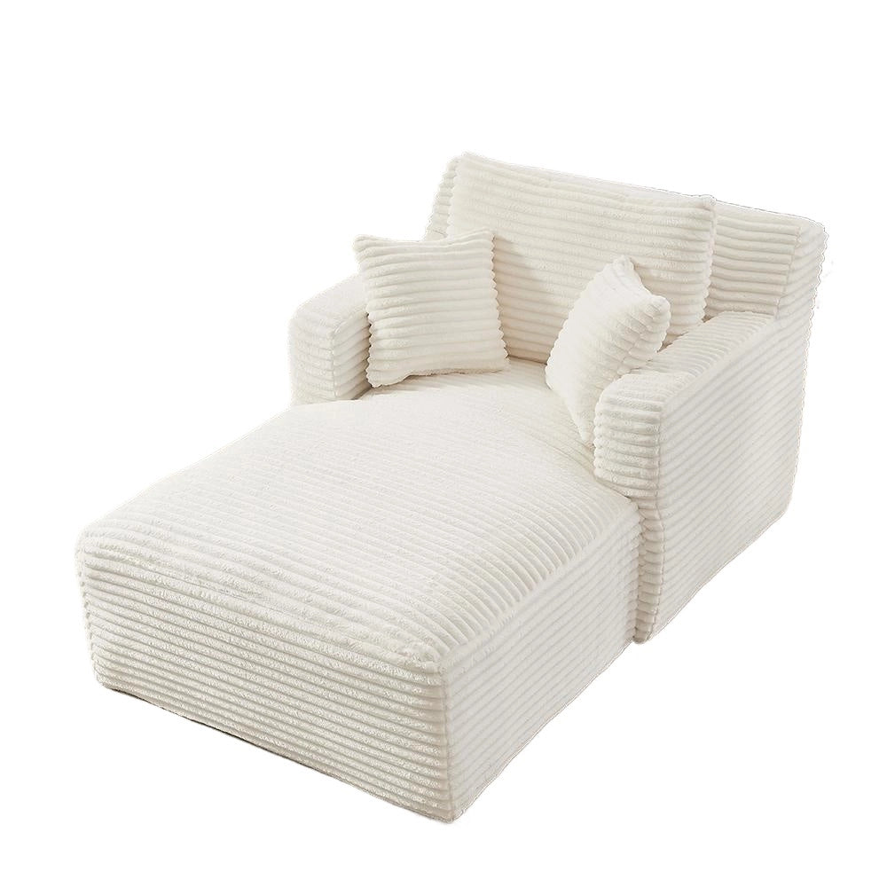 Divano letto in velluto costato - Xylo - Convertibile in chaise longue