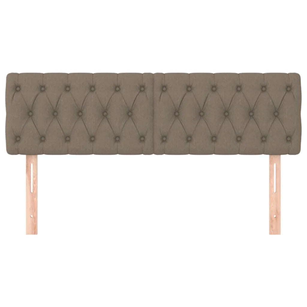 Testiere 2 pz Tortora 72x7x78/88 cm in Tessuto