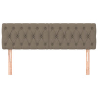 Testiere 2 pz Tortora 72x7x78/88 cm in Tessuto