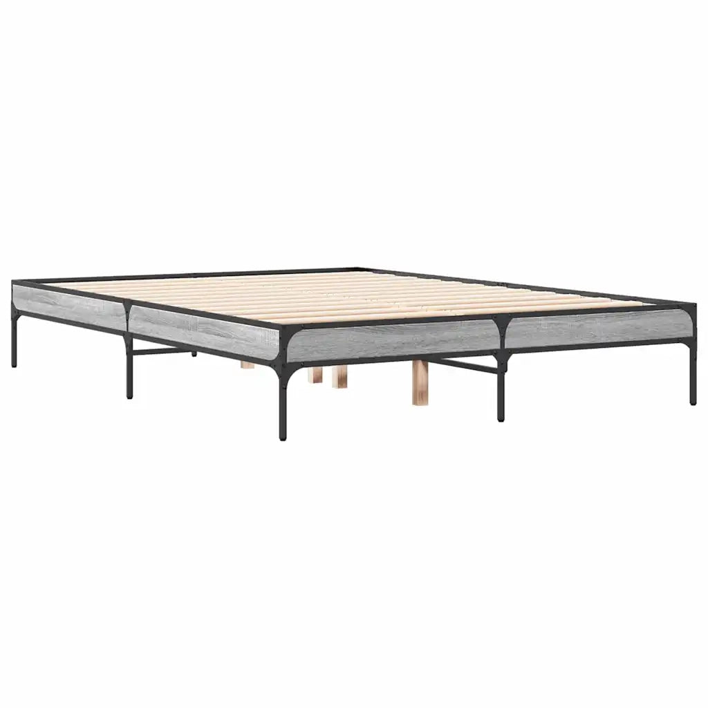 Giroletto Grigio Sonoma 120x190 cm in Legno Multistrato Metallo