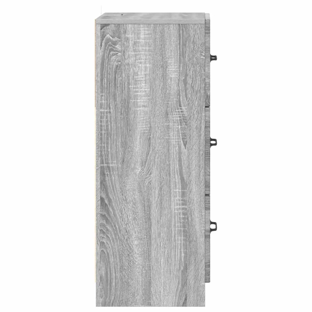 Mobile con Cassetti Grigio Sonoma 33 x 34,5 x 87 cm 895771