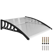 Copertura per Porte e Finestre ¨C Zephmum ¨C Policarbonato 103x96.5x27cm Trasparente