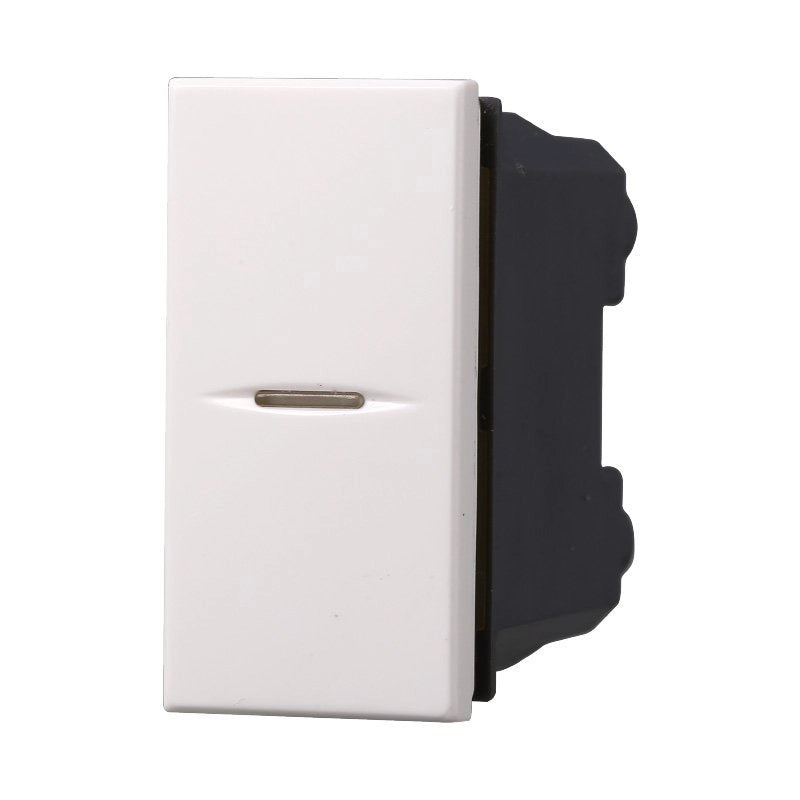 Deviatore Assiale 1P 16A Unipolare Colore Bianco Compatibile Con Bticino Axolute