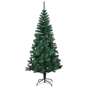 Albero di Natale Artificiale Punte Iridescenti Verde 120 cm PVC 344638