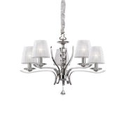 Lampadario Classico Pegaso Metallo Bianco 5 Luci E14