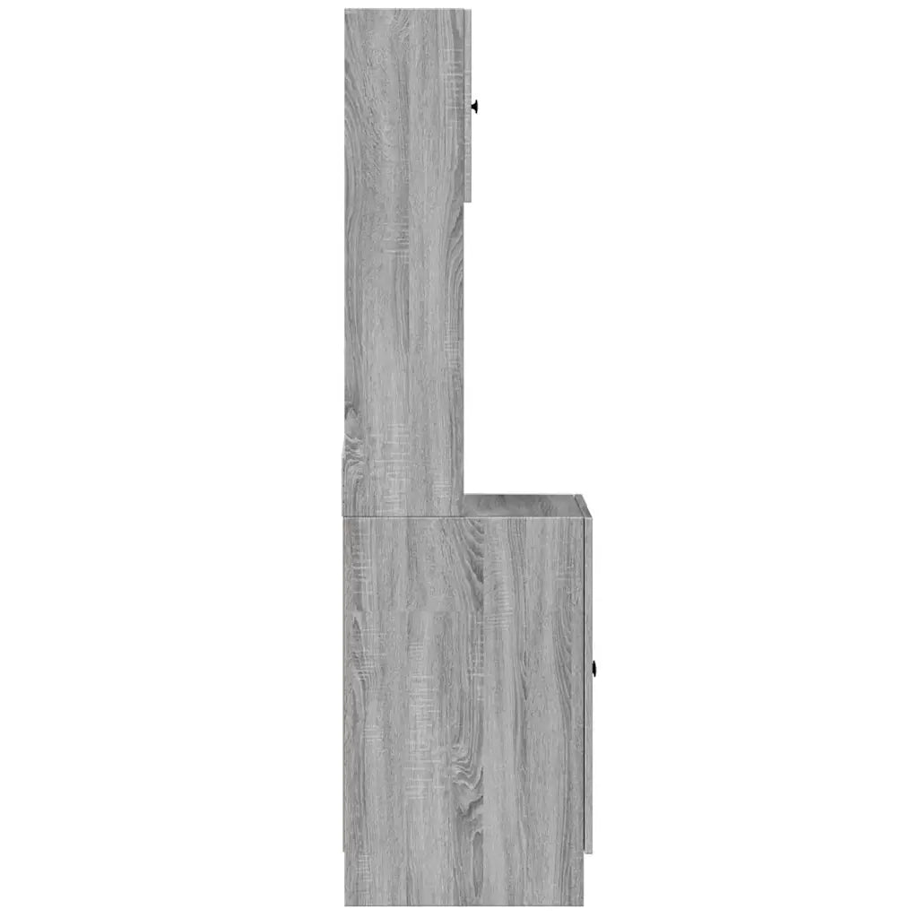 Mobile da Cucina Grigio Sonoma 60x50x180cm in Legno Multistrato