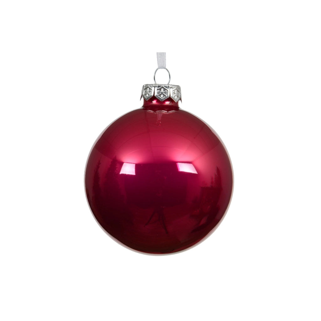 Pallina Vt lucido rosa festivo d15cm