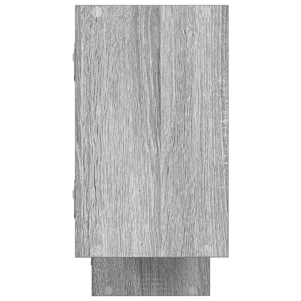 Mensola a Cubo da Parete 5 Scomparti Truciolato Sonoma Grigio 860000