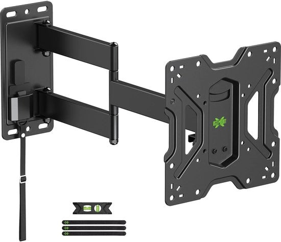 Sostegno per TV per Caravan con chiusura, Sostegno per TV girevole e inclinabile per schermi da 17 a 43 pollici, Massima VESA 200x200mm fino a 20 kg, Sostegno per TV con chiusura per Camper/RV/Campervan, XMS018