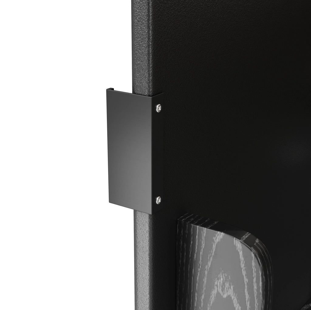 Isola da cucina 130x45(75)x92 cm pieghevole con ruote in MDF nero