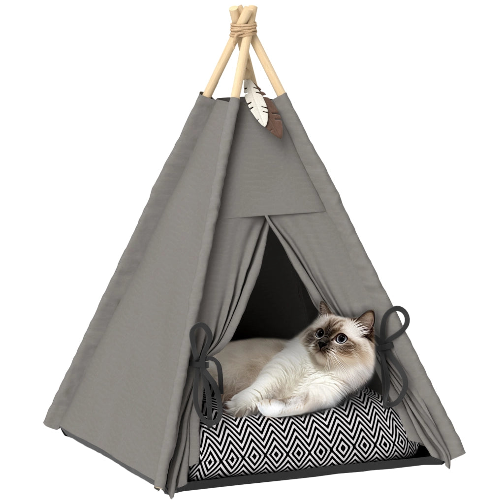 Letto per animali in stile tipi con cuscino ¨C zephmum ¨C grigio