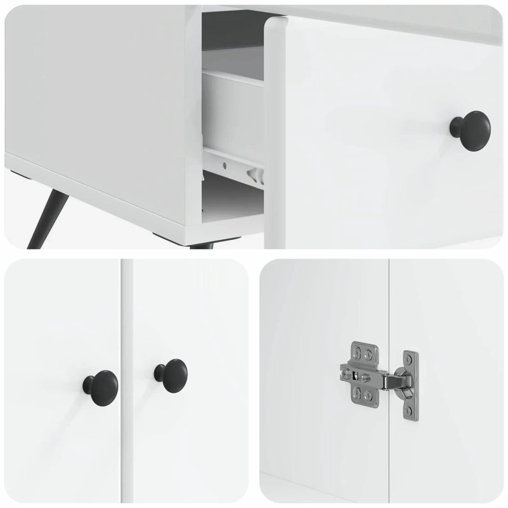 Credenza Bianco 66 x 34,5 x 95 cm Legno ingegnerizzato 895585