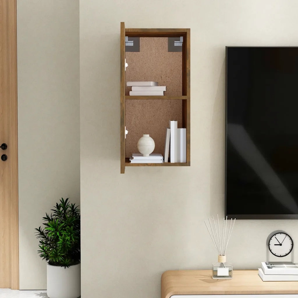 Mobile TV Rovere Fumo 30,5x30x60 cm in Legno Ingegnerizzato 815741